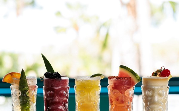 Tiki Docks
Multiple locations
If you’re looking for a beachy vibe without the crowds on Gulf Boulevard, Tiki Dock’s locations in both Riverview (10704 Palmetto St.) and St. Pete near the Sunshine Skyway (3769 50th Ave. S) have got you covered. Sip on frozen daiquiris in either banana or strawberry flavoring, nibble on some tropically inspired bites and take in the waterfront views.
Photo via tikidocksriverviewfl/Facebook