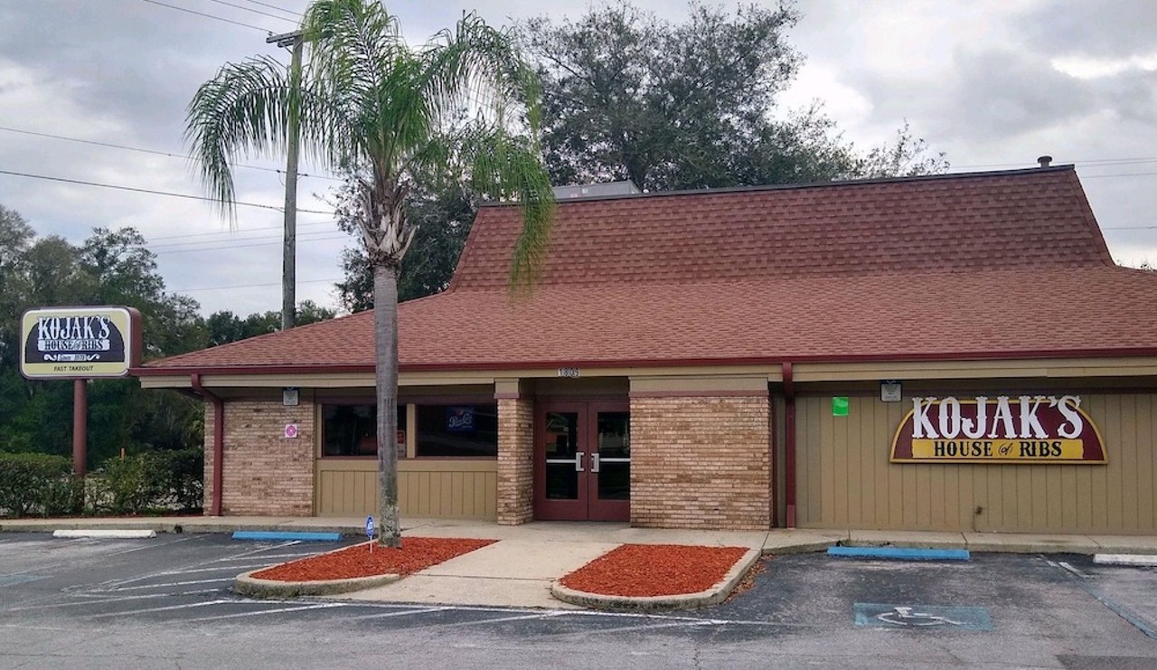 Kojak’s House of Ribs
1809 S Parsons Ave., Seffner, 813-837-3774
Claiming itself as “the best ribs from Tampa to West Texas,” Kojack’s has been serving the Bay area its mouth-watering ribs, pork, sausage, beef and chicken since 1978 and recently moved out to the ‘burbs after decades in South Tampa. The southern bungalow home style gives off a homestyle atmosphere and makes it a favorite spot among locals.
Photo via Kojak’s House of Ribs/Facebook