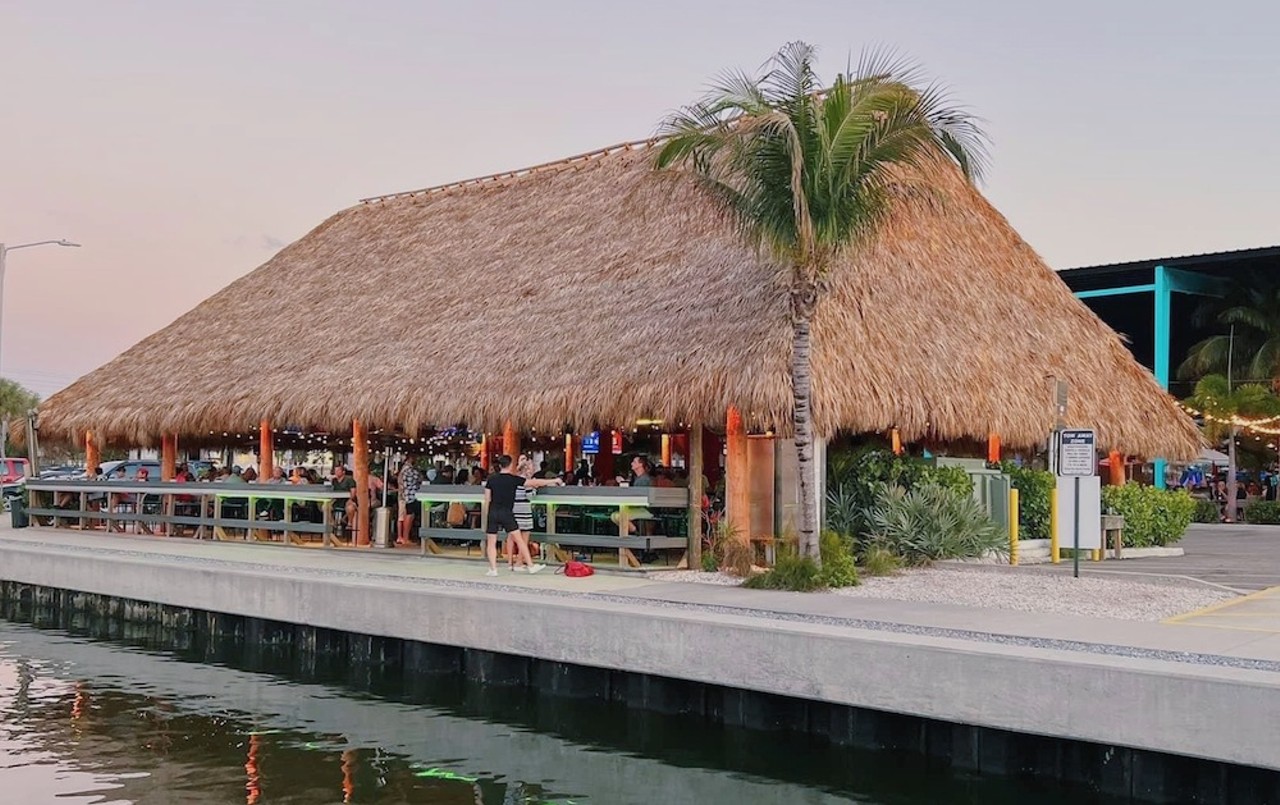 Tiki Docks River Bar & Grill
10704 Palmetto St., Riverview, 813-683-8454
Fueled by sun, fun and rum, this Polynesian-themed restaurant is an exciting tropical escape for all that enter through its doors. Its menu offers appetizers like newly-added spice seared ahi taku, flavorful entrees like kalua pig roast tacos and homemade desserts like banana bread ice cream sandwiches. Tiki Docks also has a second location near the Sunshine Skyway Bridge in St. Petersburg.
Photo via Tiki Docks Bar & Grill/Facebook