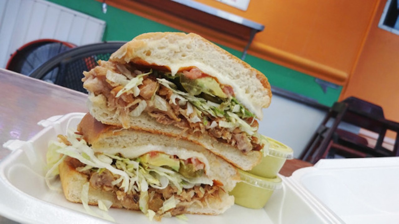 Torta at Chicken and Taco Loco  
408 E. Brandon Blvd., Brandon, 813-502-5970
The Chicken and Taco Loco&#146;s carnitas torta is made up of shredded pork on freshly baked house-made bread. 
ORDER HERE   
Photo via Meagham Habuda