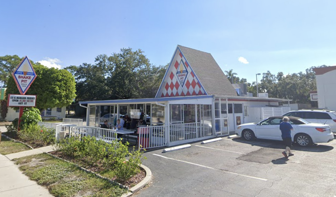 Shake Pit
3801 Manatee Ave. W, Bradenton, 941-748-4016
Need a real-deal blast from the past? Next time you’re in Bradenton, stop by Shake Pit. Serving shakes, sundaes, cones, burgers, fries and more, its safe to bet this place has undergone few dramatic changes since it first opened in 1959.
Photo via Shake Pit/google