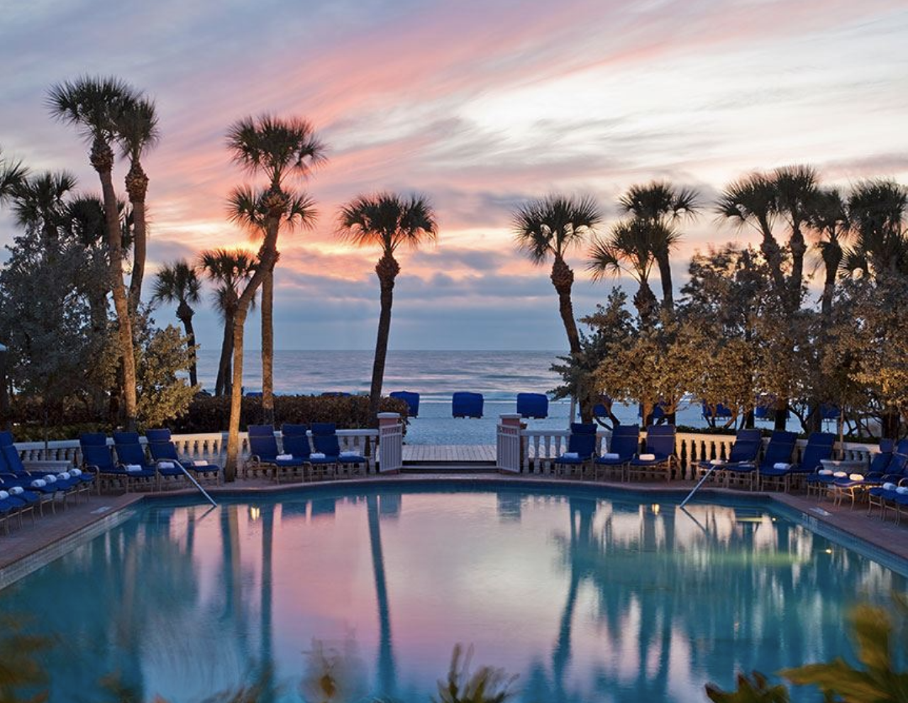 The Don CeSar
3400 Gulf Blvd, St. Pete Beach, 727-360-1881    
$20-$75
Day passes at the iconic “Pink Palace” start at $20 for kids and $75 for adults, and include access to the beach, the hotel’s two heated pools, indoor jacuzzi, poolside food and drink service and free Wi-Fi. Parking in the hotel’s lot is $24 and $31 for valet service.
Photo via Don Cesar/Google