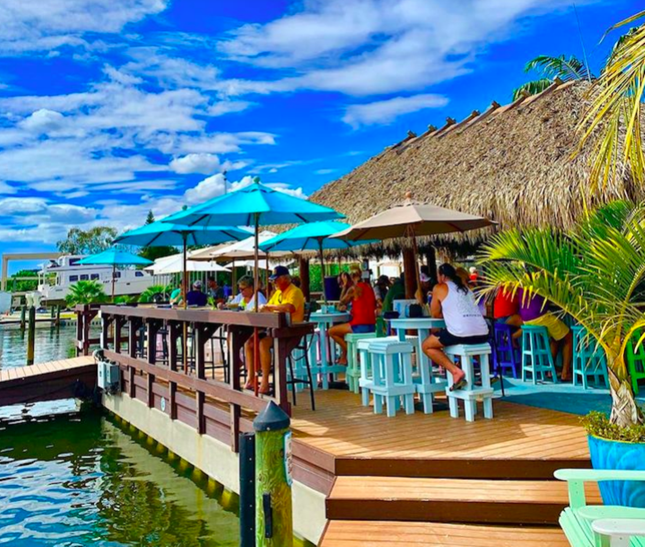 The Getaway
13090 Gandy Blvd. N., St. Petersburg (727)-317-5751
The Getaway offers both outside seating and dockside service to docking boats. Enjoy their Florida-inspired signature cocktails and coastal favorites steps away from the water.
Photo via The Getaway/Facebook