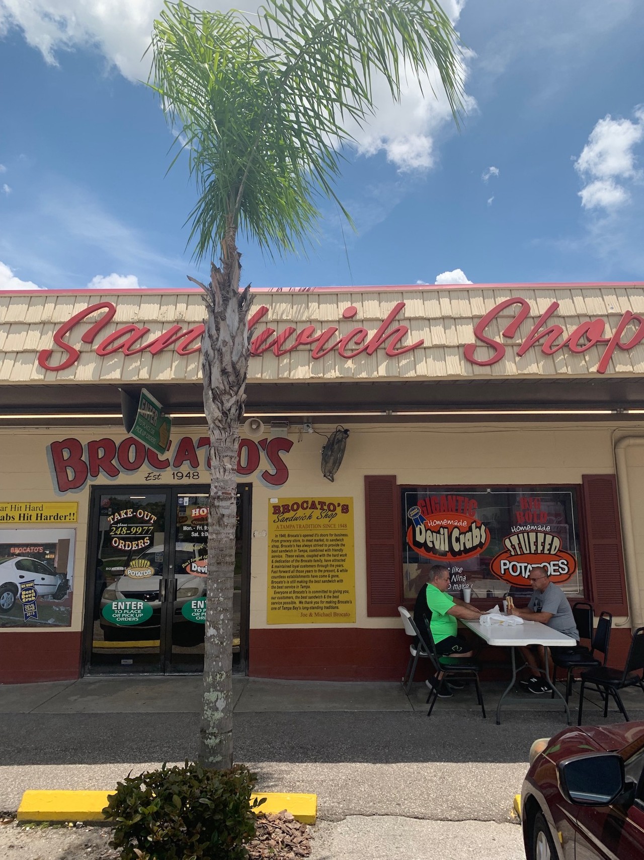 Try the devil crab at Brocato's5021 E Columbus Dr., Tampa. (813) 248-9977 We have some great restaurants in Tampa Bay, and more open all the time. Don't forget the classics, like Brocato's in Tampa, where the devil crab is fried and delicious.