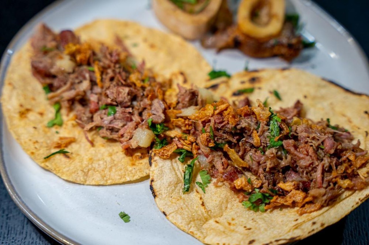 Rene’s Mexican Kitchen 
2802 N 16th St., Tampa
Chef Rene Valenzuela sold his stake in Taco Bus in 2015, but never stepped away from the taco life. His latest digs are over in V.M. Ybor, where you can get down on his famous tacos, loaded with proteins like al pastor, barbacoa, chorizo and cheese, picadillo-stuffed peppers and spicy shrimp, in addition to vegetarian options like oyster mushrooms and butternut squash. Various burritos, house specialties and expected sides will join its taco-heavy menu, too.
Photo via Rene’s Mexican Kitchen/Facebook