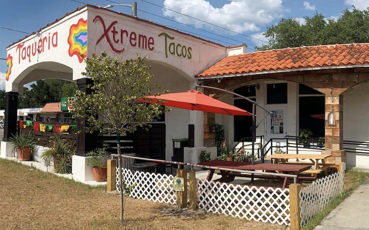 Xtreme Tacos 
6809 N Nebraska Ave. Suite A, Tampa
This Seminole Heights spot offers classic Tijuana-style and Mexican-American style dishes and a wide selection of Mexican beers. Guests can choose from a variety of tacos and burritos, including the foot-and-a-half-long Stoner Burrito that will surely satisfy any munchies. Plus, they serve up a burrito that's as big as your forearm. 
Photo via Xtreme Tacos/website