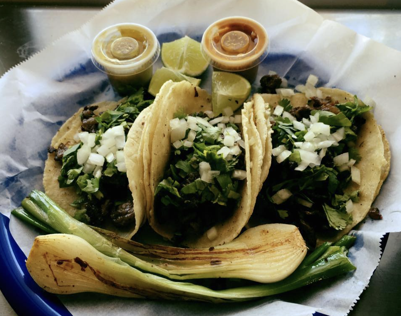 Taquería El Nopal 
8307 N Dale Mabry Hwy., Tampa
This food truck is where it's at. You can get tacos with typical fillings like carne asada and carnitas, but they also offer more rare finds like cabeza and nopales. The taqueria also offers seating so guests can enjoy their perfectly cheesy quesadilla in the shade. 
Photo via Taquería El Nopal /Facebook