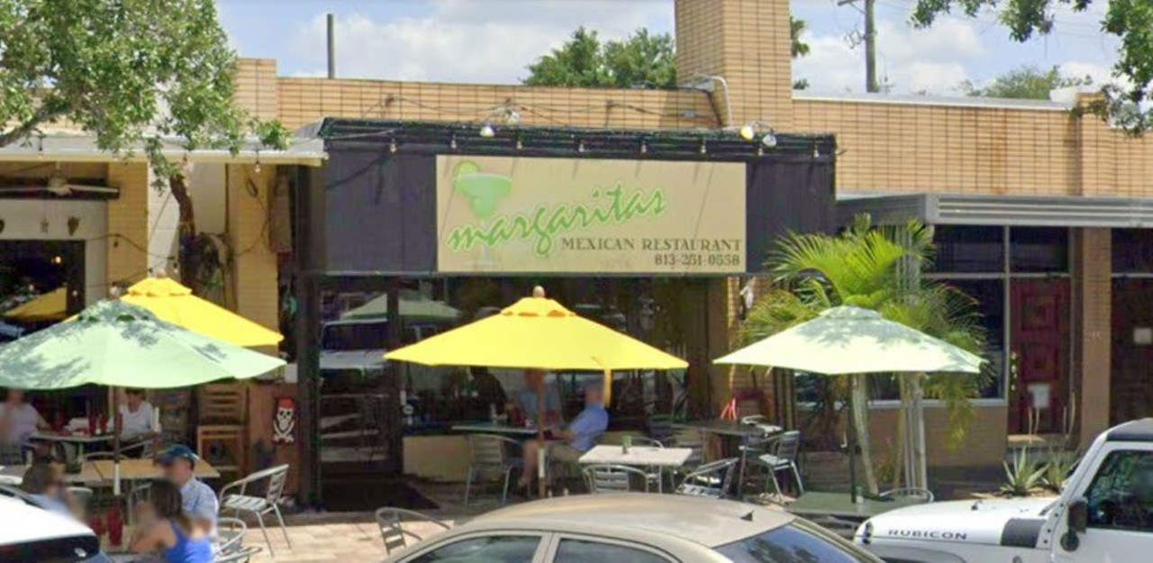 Margarita’s Mexican Restaurant 
209 E Davis Blvd., Tampa, 813-251-0558
People watch on Davis Boulevard. while demolishing all the tacos. Wash them down with specialty margaritas and cocktails from their full bar—and do it with a live band on the weekends.
Photo via Margarita’s Mexican Restaurant/Google