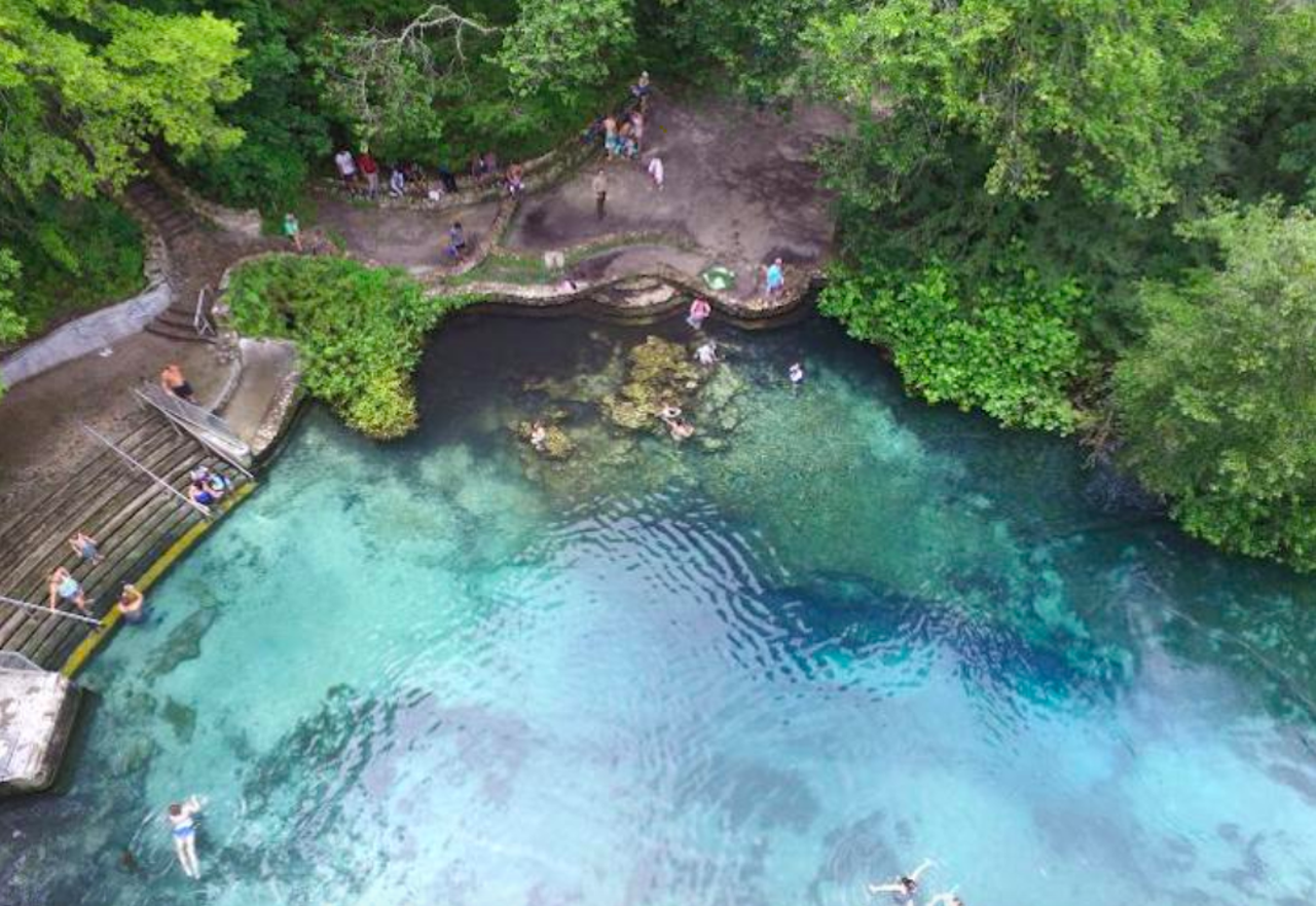 Head to the springs 
Florida has many gorgeous natural springs within driving distance of Tampa Bay. Click on the link above for a comprehensive list of 20 nearby springs including Weeki Wachee, Blue Springs and Wekiwa Springs.
Photos via State Park website