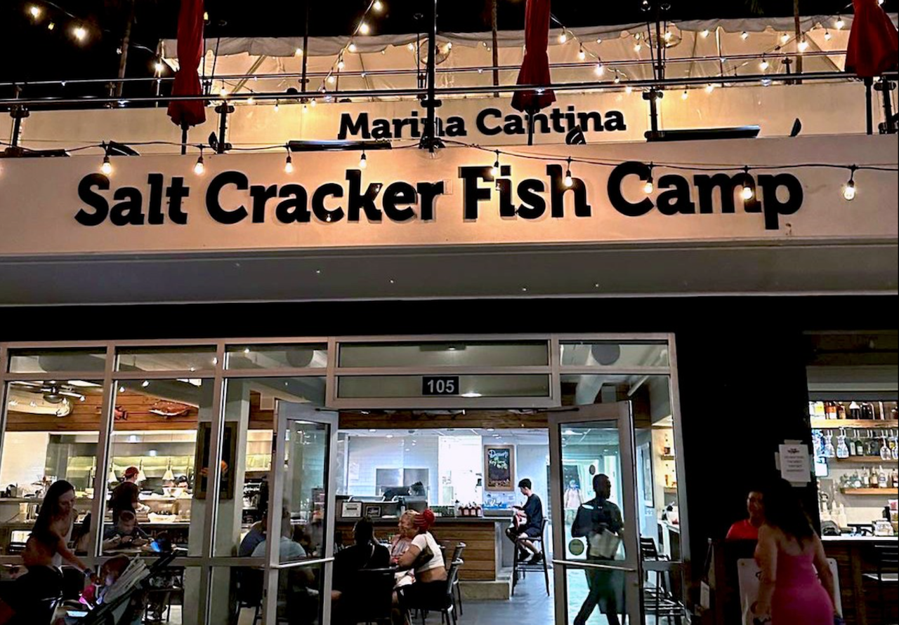 Salt Cracker Fish Camp
25 Causeway Blvd, Clearwater, 727-442-6910
Offering fresh fish for breakfast, lunch and dinner, at Salt Cracker Fish Camp—whose owners operate other concepts like Salt Rock Grill—you can catch your fish and eat it, too. While the marina-side restaurant serves its own menu of fresh seafood and sides, Salt Cracker Charter Boats are located just outside to take guests out to catch and clean their own fish. When you return, a Salt Cracker Fish Camp chef will cook and serve your fish with fries and coleslaw for only $12.99.
Photo via Salt Cracker Fish Camp/Facebook