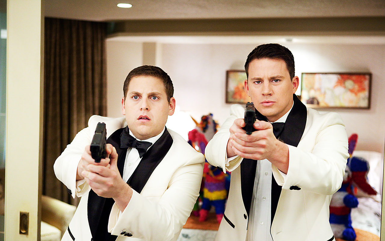 A COUPLE OF DICKS: Channing Taum and Jonah Hill star in 21 Jump Street.