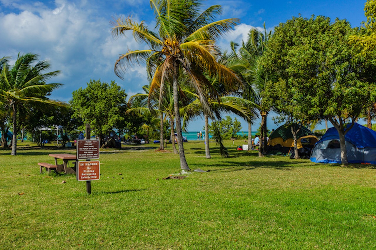 Biscayne National Park
9700 SW 328th Street, Homestead, FL 33033 | 786-335-3609
You&#146;ll only be able to get to these campsites by boat, but nothing beats roughing it seaside with nothing between you and the wild world but a plastic tent. Sites are available on a first-come, first-served basis, so make sure you arrive early. 
Photo via Adobe Images