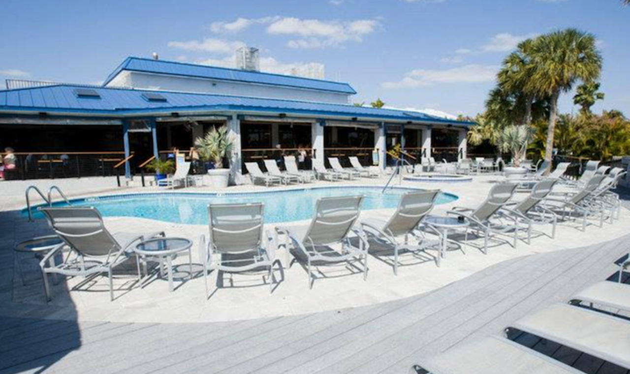 Ozona Blue Grilling Co. 
Ah yes, poolside drinks. Clearly Tampa Bay can&#146;t get enough of these concepts. Take a swim, grab a brew and enjoy your staycation. You can even stick around for dinner and order up some fresh seafood. 
125 Orange St, Palm Harbor. 
Photo via Ozone Blue/ Facebook
