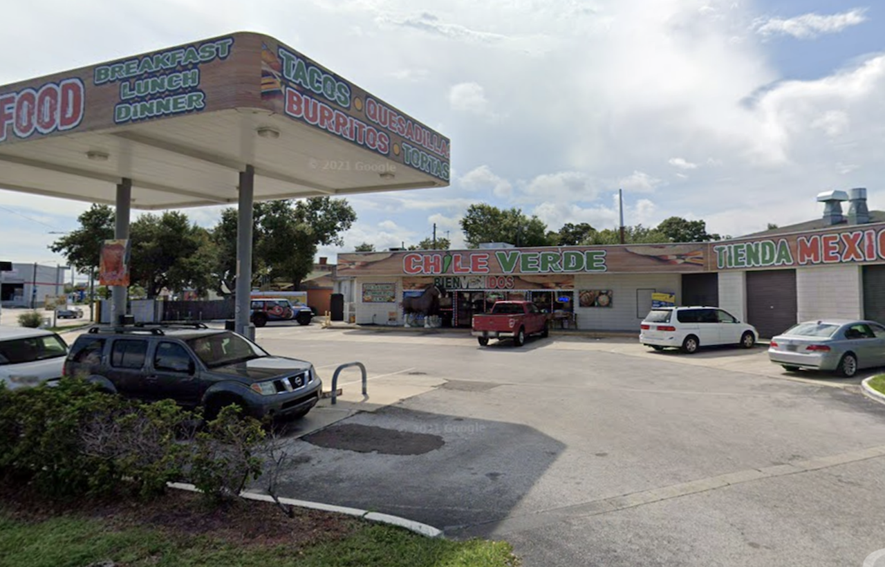 Chile Verde
2801 22nd Ave N, St. Petersburg, 727-800-2679
Its gas station layout is truly fitting, because you’ll want to fill up on these beloved St. Pete street tacos to fuel you for the rest of the day. 
Photo via Google Maps