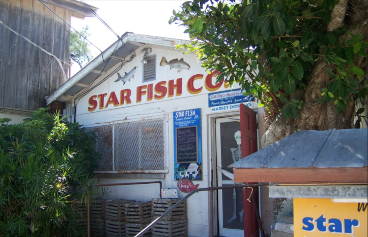 Star Fish Company
12306 46th Ave. W, Cortez, 941-794-1243
Star Fish serves everything seafood either fried, grilled, blackened or sauteed and its location on Sarasota Bay provides the Florida waterfront views that many travel far to see, in this case over an hour drive. No starfish on the menu though (that's illegal, brother).
Photo via Star Fish Company/Website