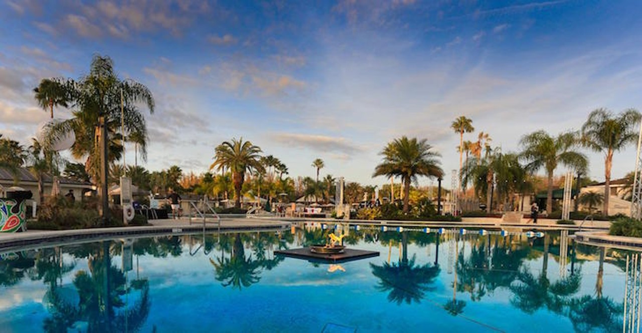  Saddlebrook Resort and Spa    
5700 Saddlebrook Way, Wesley Chapel, FL 33543 , (813) 907-44190 
Price: rooms starting at $150    
Okay, Saddlebrook probably the most expensive pool option on this list, but it deserved a spot simply because of the quantity and quality of the pools they have at this massive resort and spa. They have a half-million gallon superpool with water basketball and volleyball, swimming lanes, and hot tubs. 
Photo via  Saddlebrook Resort and Spa/Facebook