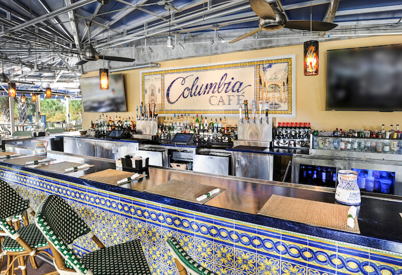 Columbia Cafe  
801 Old Water St., Tampa, 813-228-0097
An extension of the historic Columbia Restaurant in Ybor City, Columbia Cafe is serving up the Gonzmart family&#146;s signature Spanish dishes from a picturesque locale within the Tampa Bay History Center. Outdoor patio seating at the Columbia Cafe overlooks the Garrison Channel and features live music on Friday and Saturday nights.
Photo via columbiarestaurant.com