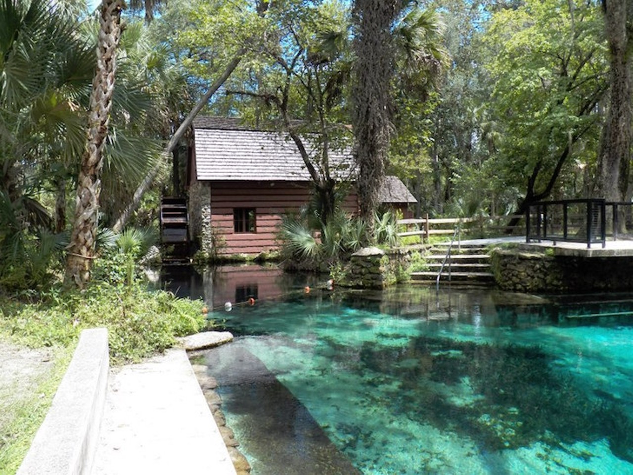 Juniper Springs Recreation Area
26701 E. Highway 40, Silver Springs,  (352) 625-3147, starting at $22 per night
One of the oldest spring parks on the East coast, Juniper is one of the best known recreation areas in Florida. Located between Ocala and Ormond beach the site offers swimming, hiking trails and campgrounds. No full hook-up sites are available, but all sites are shaded and equipped with a picnic table, grill, campfire ring, lantern post and space for tents. Other amenities include include hot showers, flush toilets, a dump station and a convenience store with camping supplies.
Photo via Juniper Springs Recreation Area/Facebook