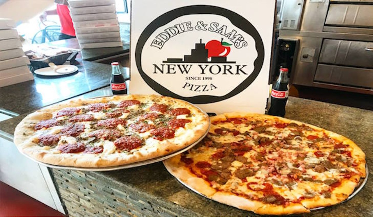 Eddie and Sam&#146;s Pizza  
203 E. Twiggs St., Tampa
This Italian joint creates its pies with NYC water. More than 20 toppings can dress your slice of choice, and something tells us the other grub is just as killer.
Photo via Eddie and Sam&#146;s Pizza/Facebook