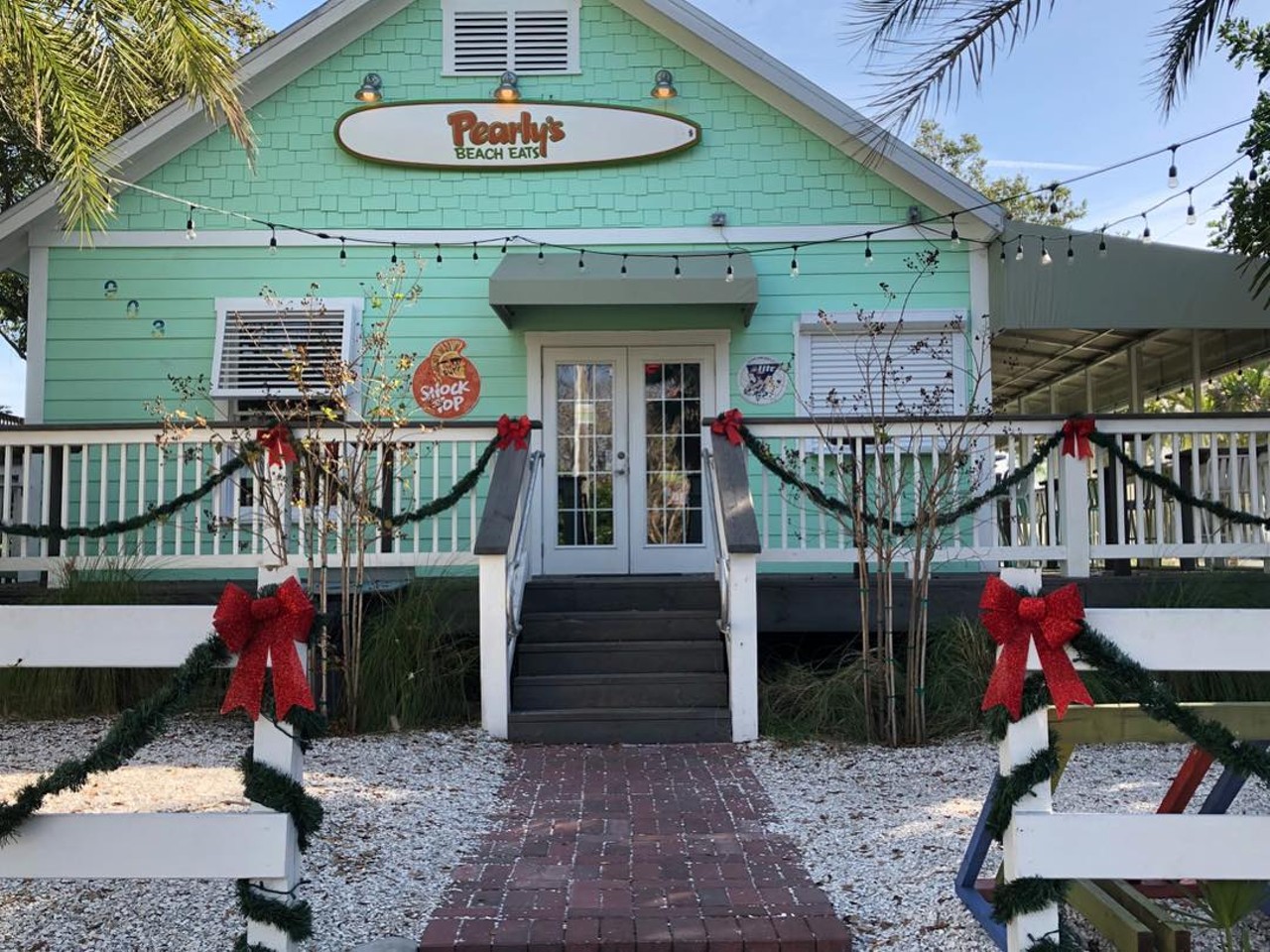  Pearly&#146;s Beach Eats  
2676 Bayshore Blvd H, Dunedin, FL 34698, (727) 286-7637  
Pearly&#146;s is an open and airy beach-themed casual restaurant, as if you couldn&#146;t tell by the tiki decor on the wall and the surfboard-inspired benches. Snag the $3 tacos and $3 beer they offer daily from 3pm-6pm which is a local favorite. 
Photo via Pearly&#146;s Beach Eats/Facebook