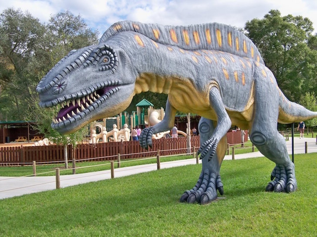 Dinosaur World
Estimated time: 25 minutes       
More than 150 life-size outdoor models of dinosaurs rule over a fossil dig, museum and lots of paleontological-themed activities. Dinosaur World is Central Florida&#146;s only dedication to these beasts of the past, set in a lush Florida-centric foliage. 
Photo via Dinosaur World/Facebook