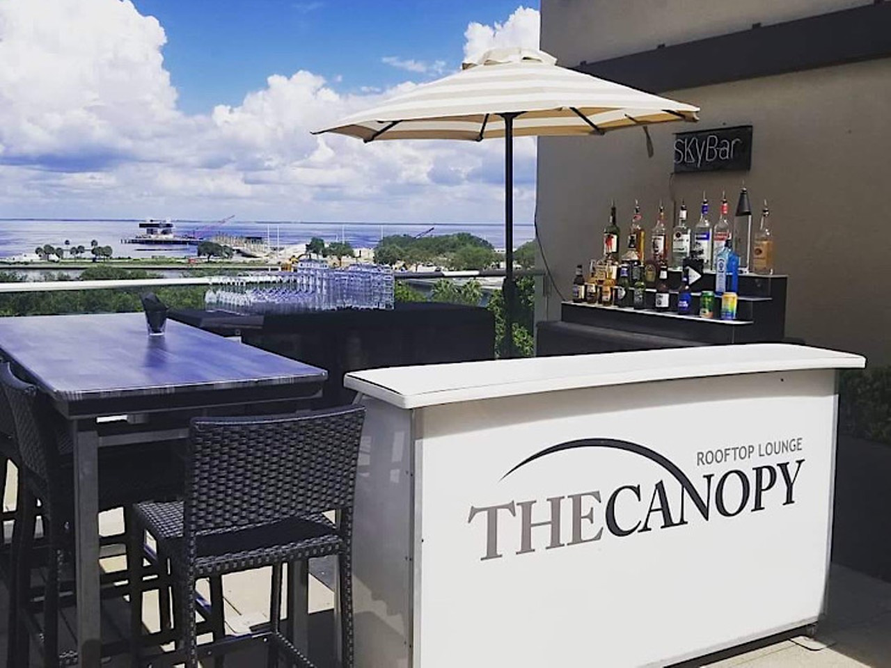 The Canopy
340 Beach Dr NE, St. Petersburg, FL
The Canopy is definitely meant to be saved for when you feel like being your most boujee self. Their menu features some surprisingly basic bar fare, including wings and cheesy tots that are both moderately priced. Their rooftop bar is also worth checking out for a decent view of Downtown St. Pete. 
Photo via The Canopy/Facebook