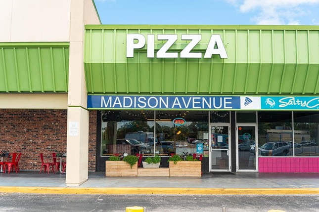 Madison Avenue Pizza
2660 Bayshore Blvd., Dunedin, 727-754-6144
The reigning champ, Madison Avenue Pizza, bagged this year's CL Best of The Bay "Reader's Choice" award for best pizza, so you know they take their pie seriously. Keep it tame with your usual order, or test your stomach’s limits with its 32” pizza challenge (I’d pay good money for the crass t-shirt you get as a prize).
Photo via Visit St. Pete/Clearwater