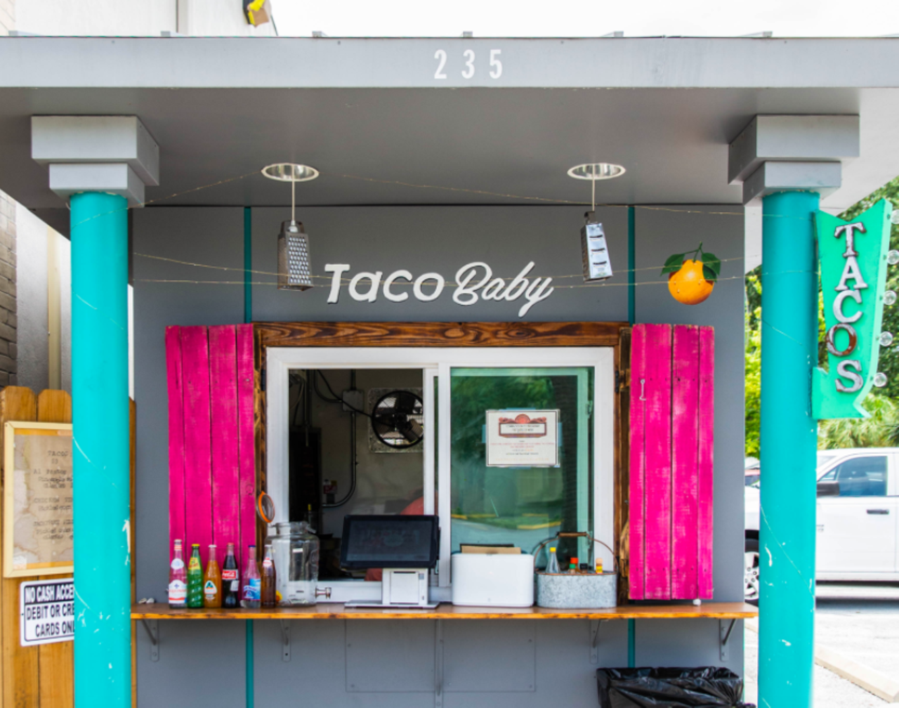 Taco Baby
5921 N .Nebraska Ave., Tampa (813) 238-1114
Florida&#146;s &#147;Tiniest taqueria,&#148; Taco Baby is a walk-up taco spot serving traditional and modern taco creations. There&#146;s not room for more than one person at a time inside this taco hut, but don&#146;t worry, they offer some outdoor seating right behind the building. 
Photo via Taco Baby/Website