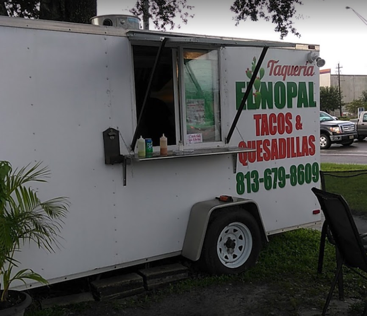 Taquer&iacute;a El Nopal   
8307 N Dale Mabry Hwy, Tampa, 813-679-8609
Another tiny taco truck is holding its own on Dale Mabry Hwy. Great place for a quick lunch break or need a no frills type meal packed with flavor.
Photo via Google Maps