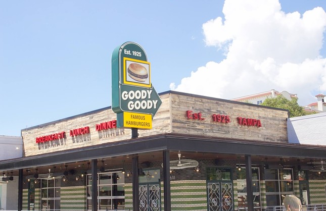 Goody Goody 
1601 W Swann Ave., Tampa
Just shy of the 100th anniversary of its initial opening, old school Tampa diner Goody Goody closed in South Tampa last September. In a letter, Richard Gonzmart, President and Caretaker of The 1905 Family of Restaurants, said his company was evolving and adapting to “changing circumstances” as it looks for new ways to serve its community. A press release says the move allows 1905. to focus on its core restaurant brands while preserving the Goody Goody brand elsewhere, adding that the group did work closely with its landlord, WS Development, to try and find a way to stay. Tampa’s Goody Goody first opened as a barbecue stand in 1925 on what’s now known as Kennedy Boulevard. Its last location on Florida Avenue closed in 2005, but the brand was revived in 2014 when Gonzmart purchased it from the family of owner Mike Wheeler.
Photo via goodyburgers/Facebook