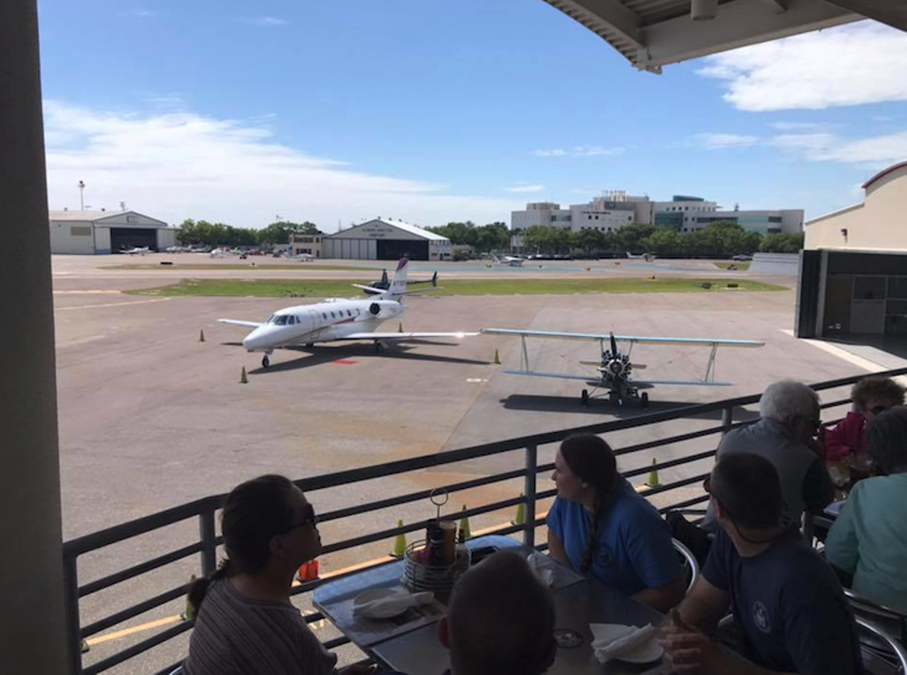 The Hangar Restaurant & Flight Lounge  
Albert Whitted Airport, 540 1st St S., St. Pete, 727-823-7767
More so off the beaten path, more people need to take advantage of the Hangar&#146;s location, and being able to get some breakfast bites while watching planes take off.
Photo via  The Hangar/ Facebook