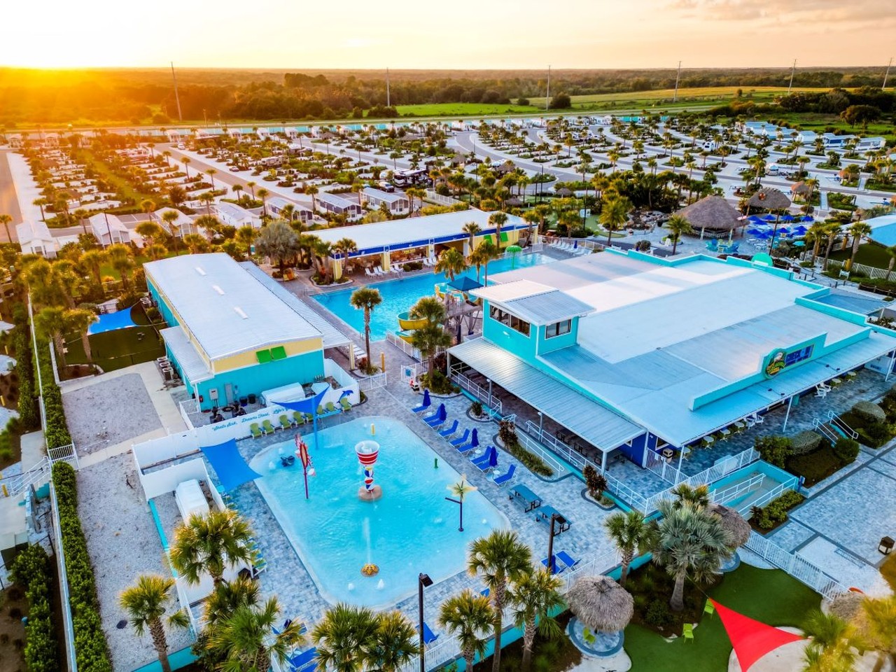 Camp Margaritaville Auburndale
361 Denton Ave., Auburndale, 863-455-7335    
$15-$35
Waste away again at Camp Margaritaville. The resort offers a $15 Twilight Pass, which is for evening dips and comes with pool access starting at 5 p.m. There are poolside games like cornhole and mini golf, and Tiki Bar specials until 7 p.m. The full-day pass is an additional $20 but gives all-day access to the pools and amenities including the fitness center.
Photo via Camp Margaritaville Auburndale/Facebook