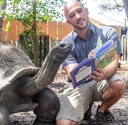 @ZooTampa
    ZooTampa has been posting animal education, bird memes, plenty of penguins, and even a tortoise reading with a zookeeper. Though titse not open right now, following the page is just as good as a visit.
    
    Photo via @ZooTampa/Instagram