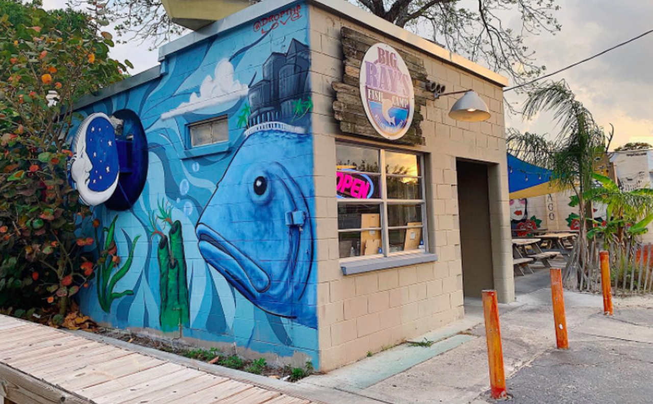 Big Ray&#146;s Fish Camp
6116 Interbay Blvd., Tampa, (813) 605-3615
Big Ray&#146;s Fish Camp has reopened for limited indoor seating and full outdoor seating. Their full menu is available, including their grouper sandwiches and lobster corn dogs. 
Photo via Big Ray&#146;s Fish Camp/Facebook