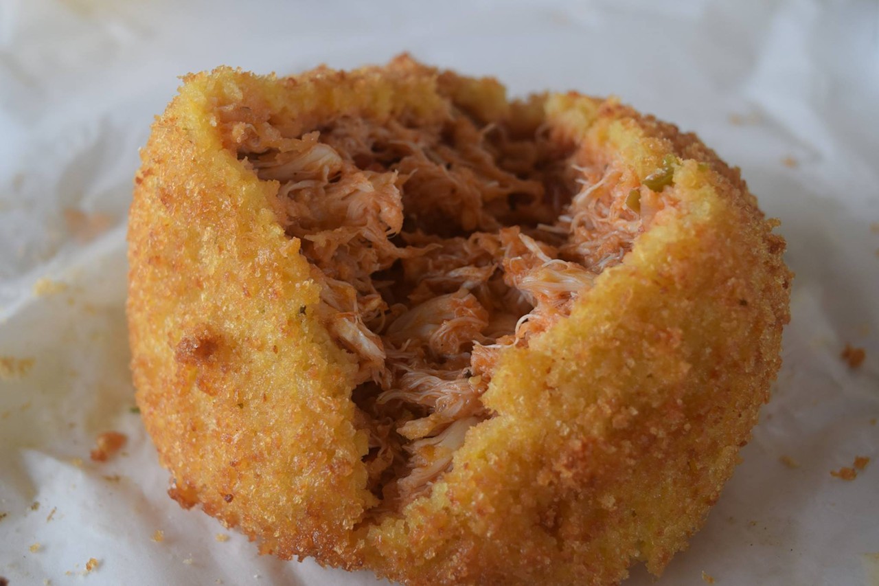 Loving deviled crab
Crab meat just tastes better when it's shaped like a little football.