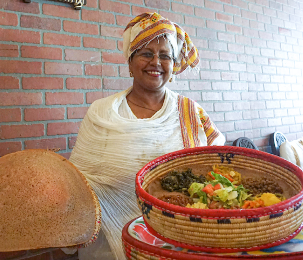 Queen of Sheba
11001 N 56th St., Temple Terrace
Queen of Sheba owner Seble Gizaw curated a menu focused solely on traditional Ethiopian cuisine with a weekday lunch buffet. The food is served on a traditional flatbread called teff and if you’re new to Ethiopian cuisine, start with the Queen’s Eight Platter, loaded with four beef and chicken samplings, alongside four veggie choices.
Photo via Queen Sheba