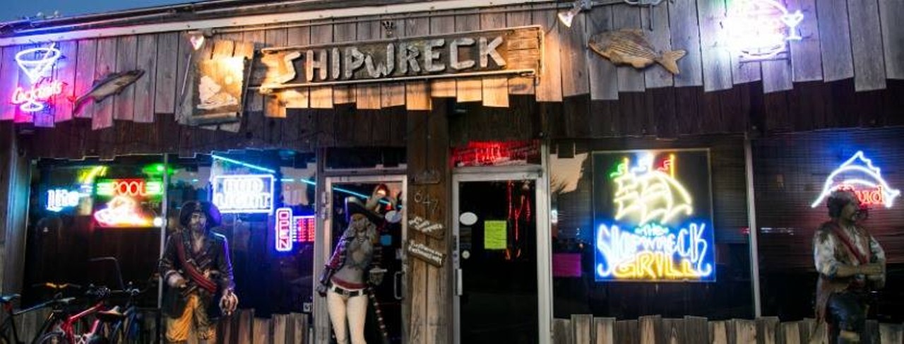 The Shipwreck
647 Mandalay Ave., Clearwater Beach.
Locals and tourists alike are welcome at the nautical-themed bar, which started in 1976.
Photo via Facebook/TheShipwreckCB