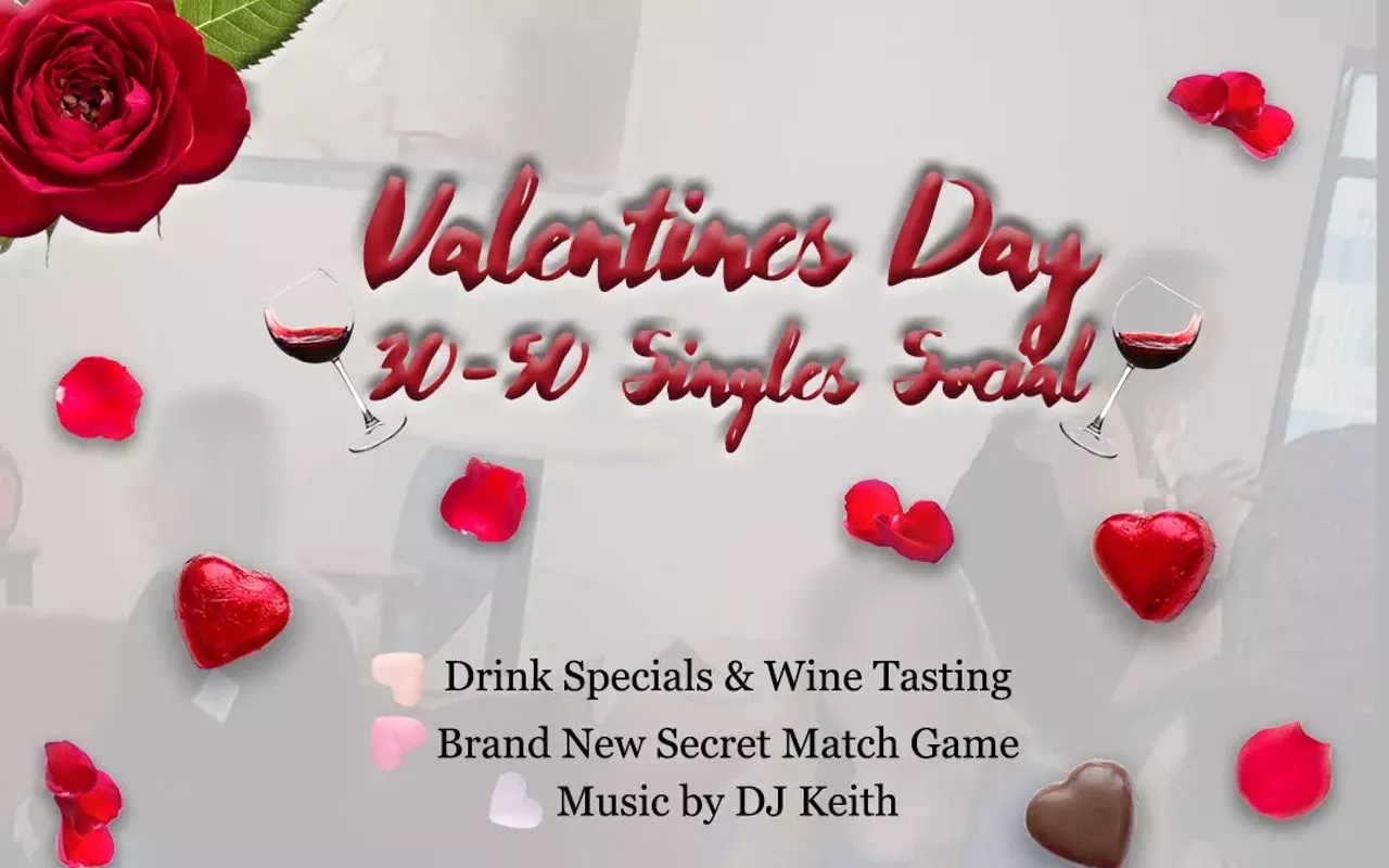 Image: 30-50 Valentine's Day Singles Social