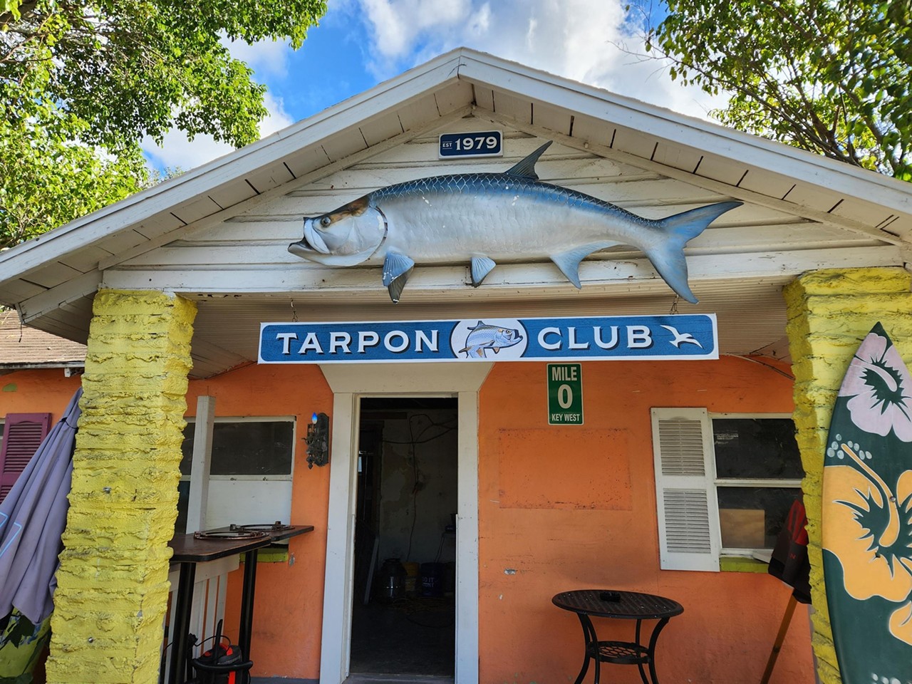 Friendly Tarpon Tavern
3120 W Gandy Blvd., Tampa
Formerly known as Barefoot Billy’s Friendly Tavern, this quaint “dive bar” on South Gandy has undergone some major renovations in recent months under new ownership. While the bar currently doesn’t serve liquor, it does offer a hefty selection of craft beers, seltzers and even sake-based spirits. For now, patrons can order hot dogs and snacks like boiled peanuts, but the food menu will soon expand to include more game day favorites. And, yes, say hi to Jourdan while you’re there.