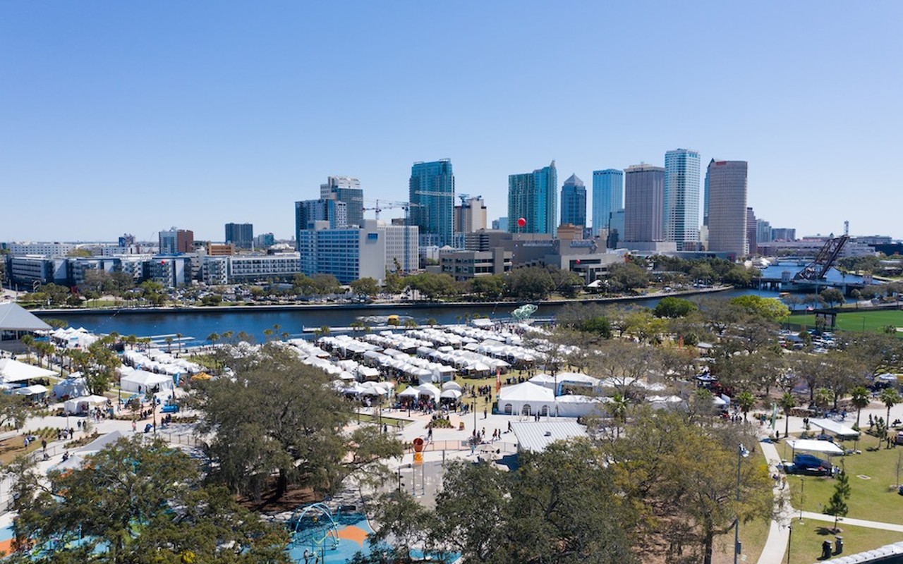 Gasparilla Festival of the Arts, which happens at Julian B. Lane Riverfront Park in Tampa, Florida on on March 5-6, 2022.
