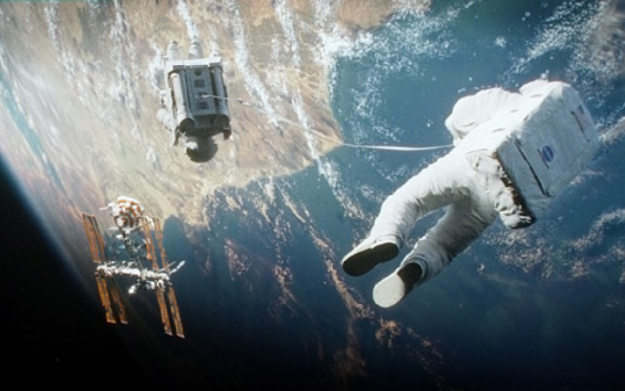 GETTING HIGH: Gravity took moviegoers to the edge of space.
