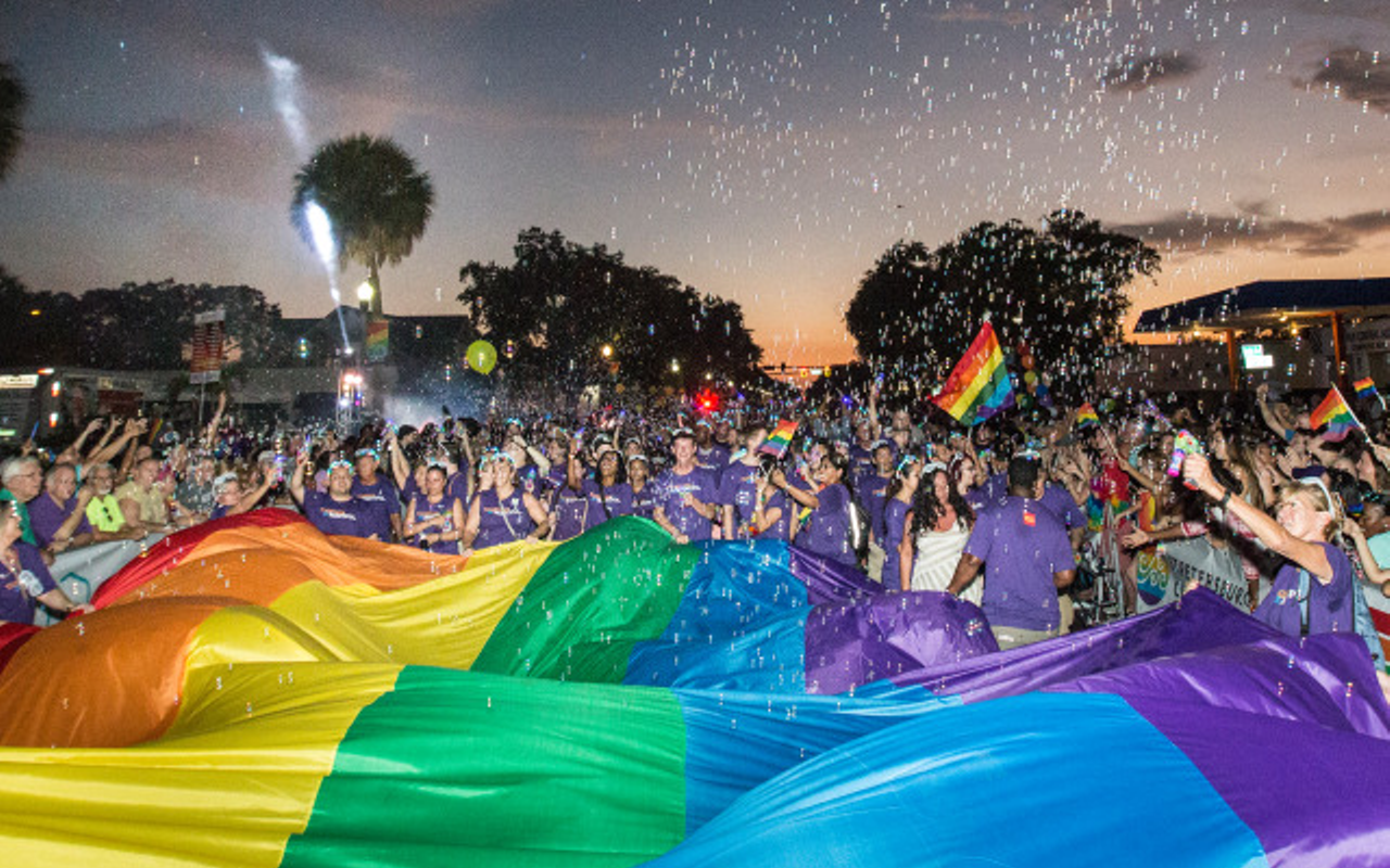 Festival goers at last June's St. Pete Pride, which drew over 200,000 people.