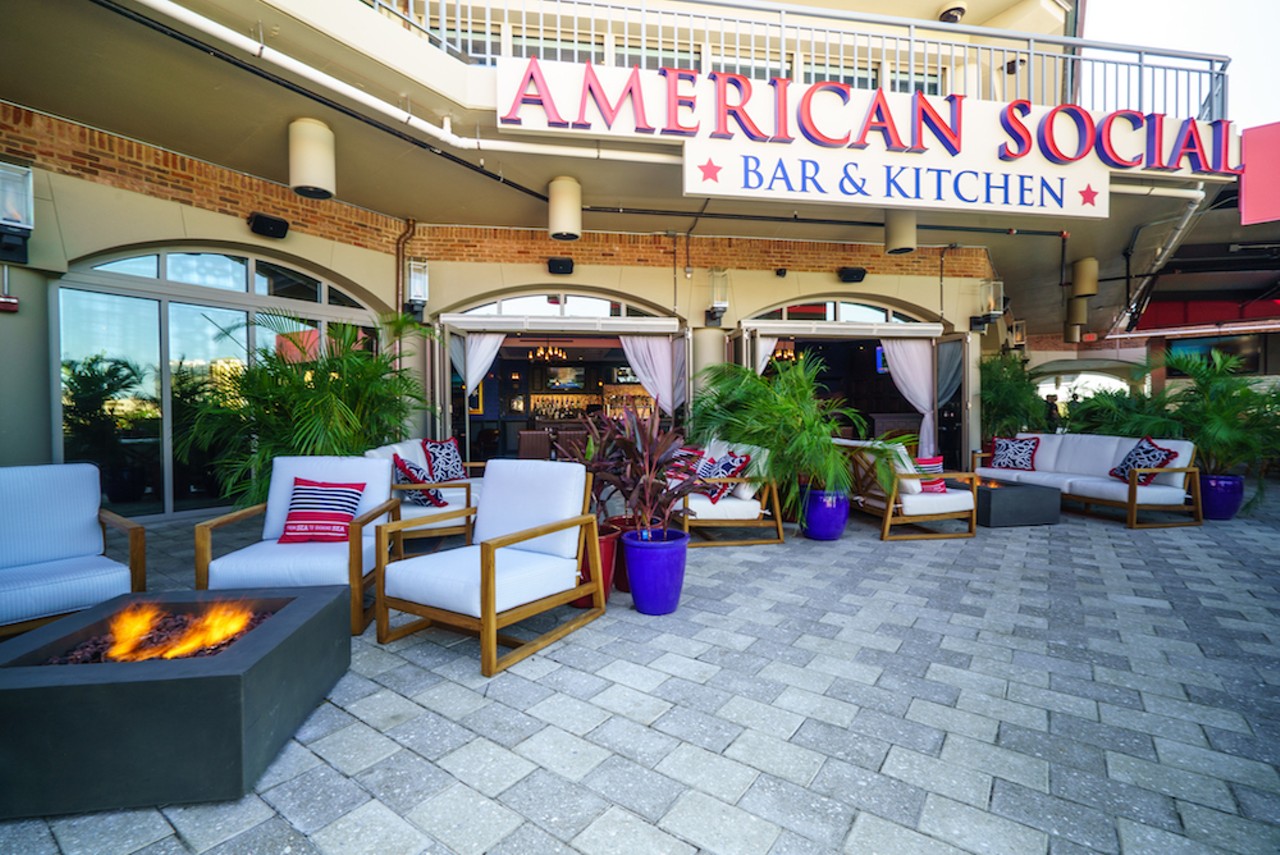 American Social Bar & Kitchen
The Pointe, 601 S. Harbour Island Blvd. #107, Tampa
AmSo is known for its all-American comfort food, specialty cocktails and big selection of craft beer. That bayfront vantage point ain't half bad, either.
Photo via American Social Bar & Kitchen