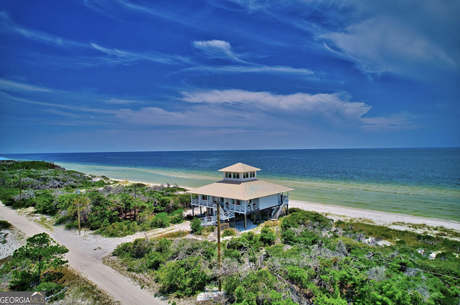 A rare beach house on Florida's Dog Island is going to auction for $790K