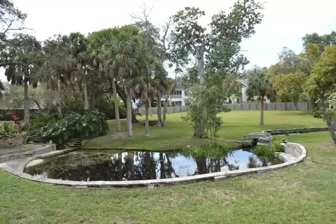 A rare Florida home with its own private freshwater spring is now for sale in Tampa Bay