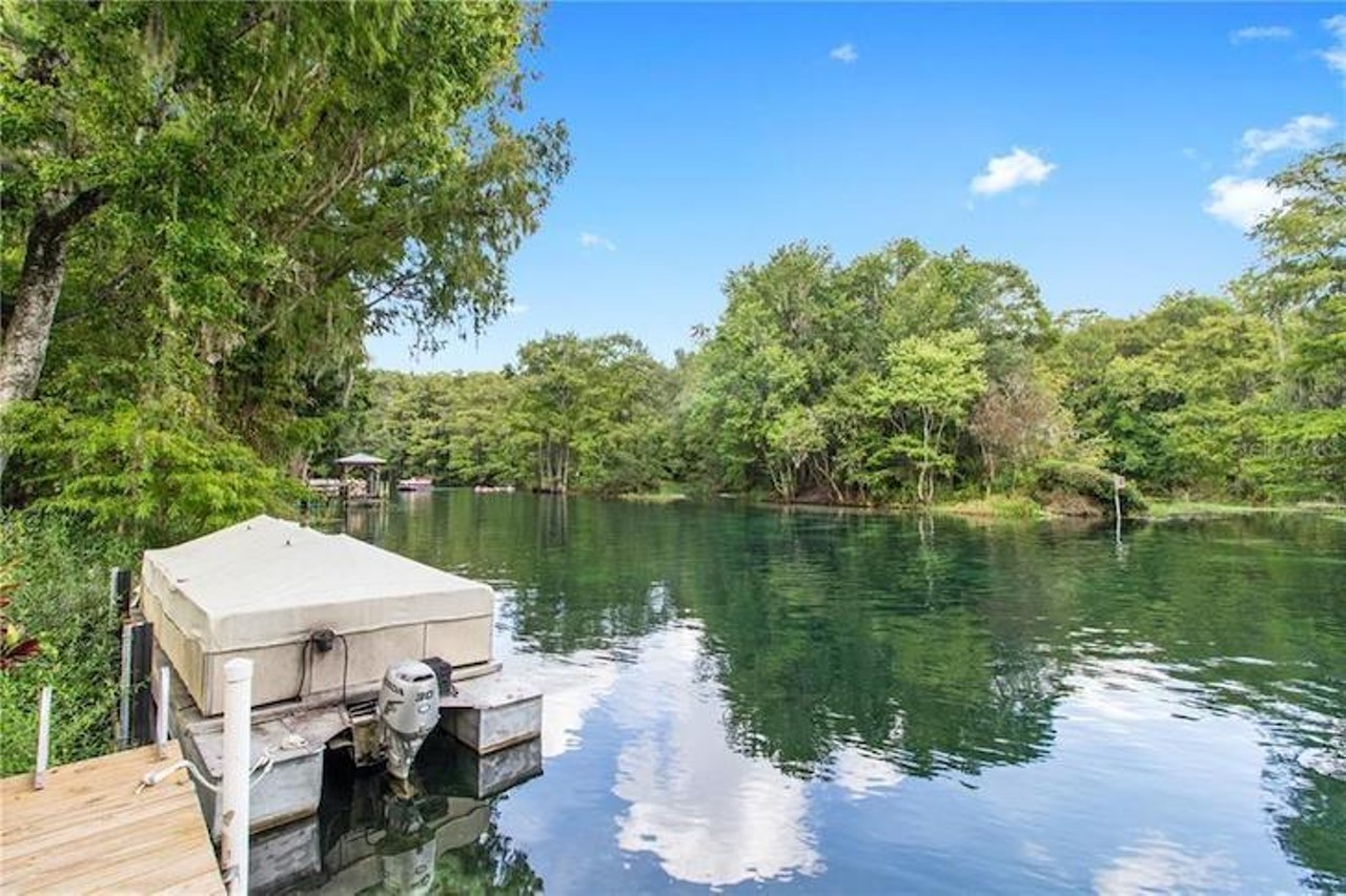A rare Florida spring house is now for sale on the Rainbow River