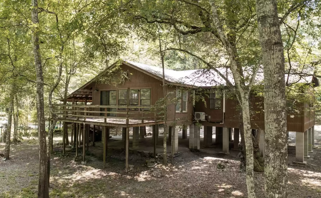 A rare spring cabin along Florida's Ichetucknee River is now on the market