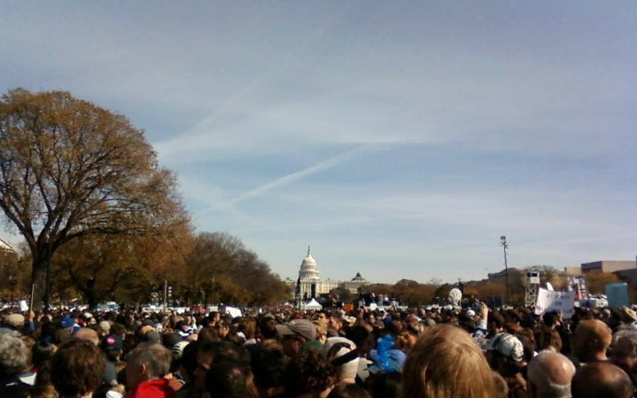 A real-life pilgrimage to an ironic political rally: Shannon Bennett at the Rally to Restore Sanity and/or Fear