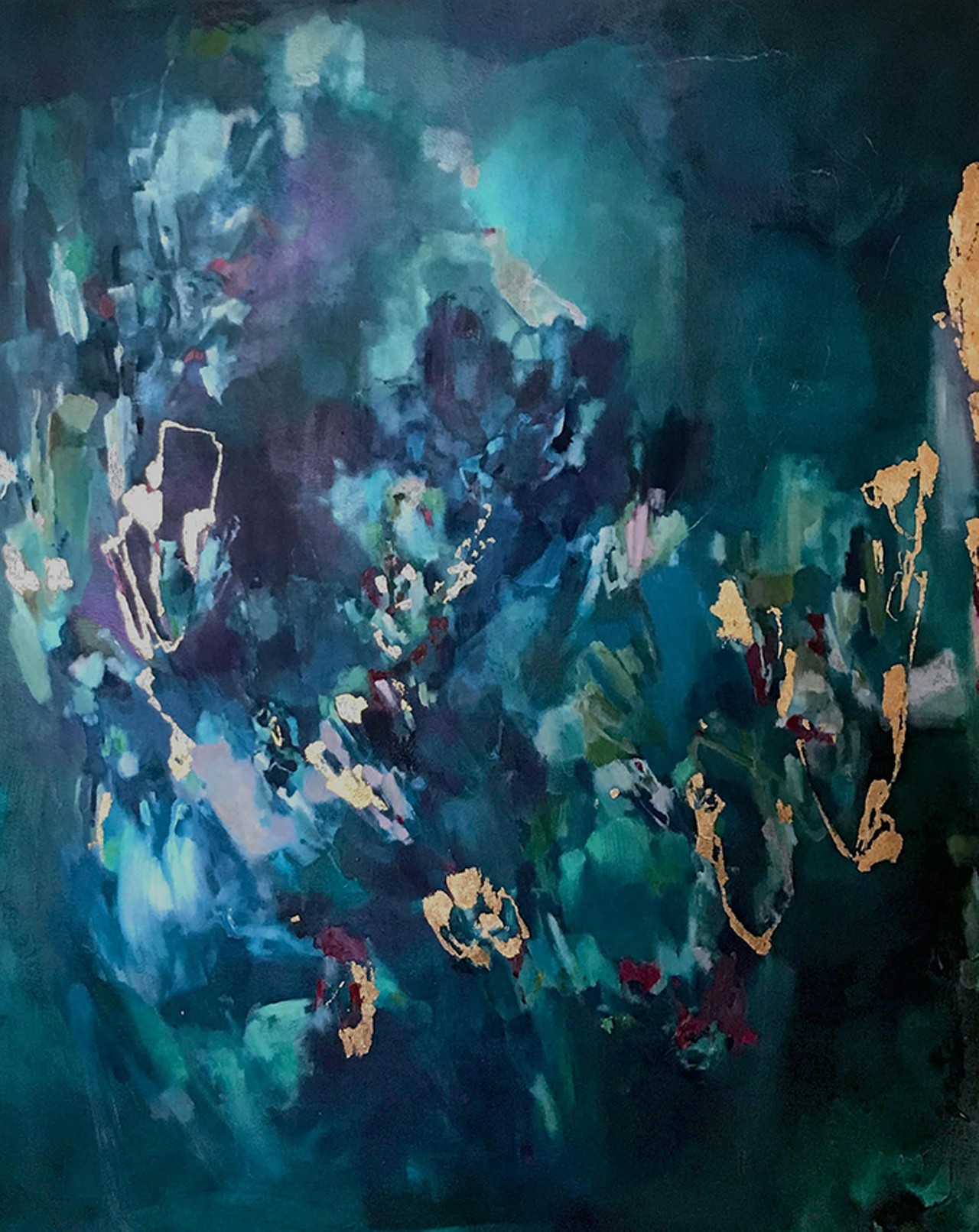 Wandering by Stephanie Ong
&#147;Abstract expressionism, for me, means showing up.  Making deliberate marks, interacting with the painting, putting it all out there.  It's telling a story I may not fully understand myself until it&#146;s complete.&#148; &#151;Stephanie Ong
Image courtesy of Stephanie Ong.