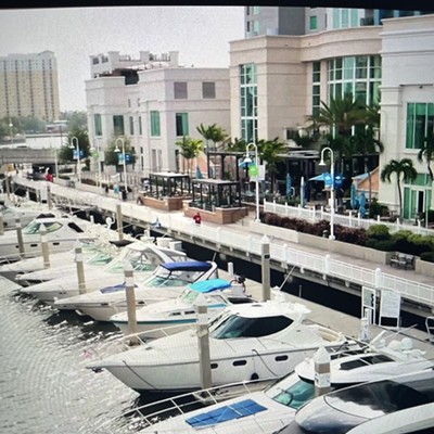Anchor & Brine505 Water St., Tampa Much of the drone footage featuring yachts docked in downtown Tampa is taken from above this waterfront favorite at Tampa Marriott Water Street.